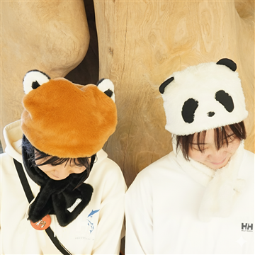 パンダフードマフラー