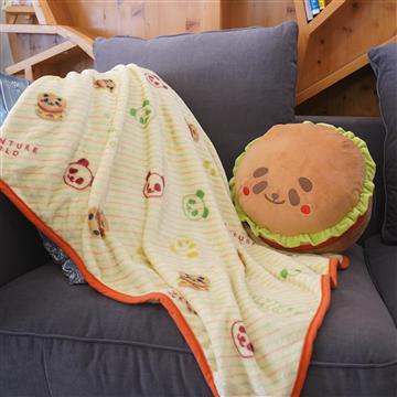 ブランケットインパンダバーガークッション
