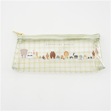 アニマルバックビュー　クリアペンポーチ